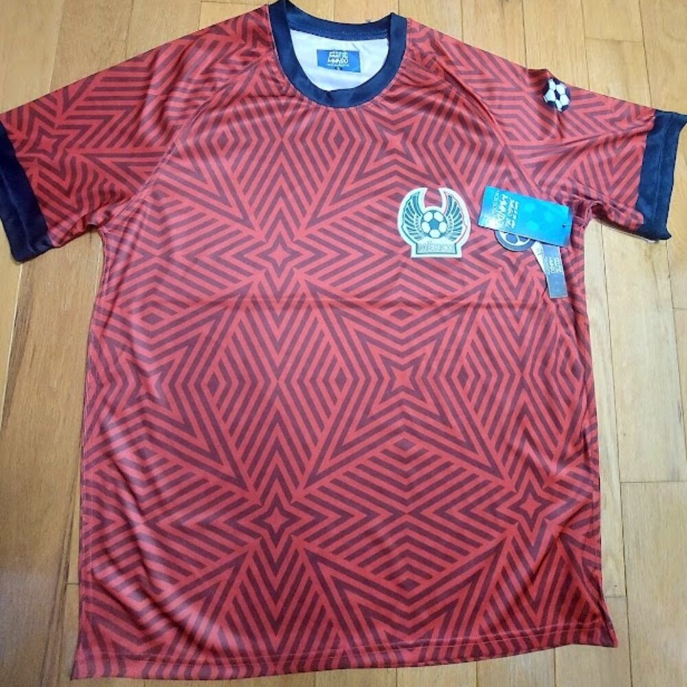 México Soccer Jersey Size L Nueva New Mexico Soccer‎ Shirt MSRP NWT $70